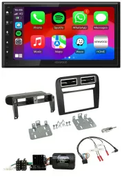 Автомагнитола для Fiat Grande Punto (2006–2009) Kenwood 2-DIN, USB, DAB, Bluetooth, чёрная
