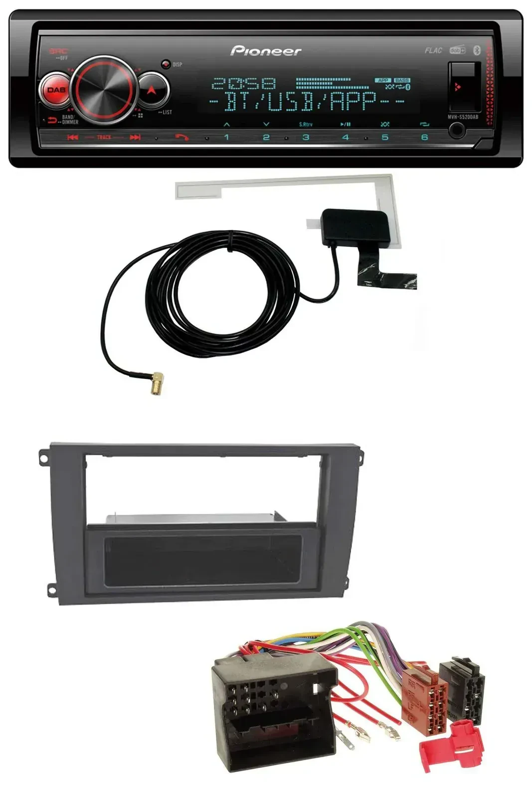 Автомагнитола для Porsche Cayenne (2007–2010) Pioneer Bluetooth, DAB, USB, MP3