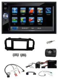 Blaupunkt 2DIN Bluetooth TMC USB Lenkrad SD Navigation für Citroen Jumpy Erstaus