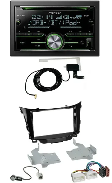 Pioneer CD USB MP3 Bluetooth 2DIN DAB Autoradio für Hyundai i30 (ab 12)