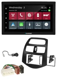 Blaupunkt DAB Bluetooth USB MP3 2DIN Autoradio für Chevrolet Spark KLM 2012-2013