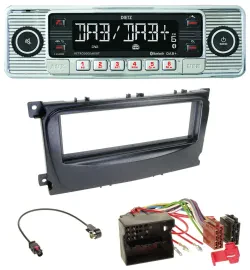 Dietz Bluetooth MP3 DAB USB Autoradio für Ford Mondeo S-Max 07-14 schwarz