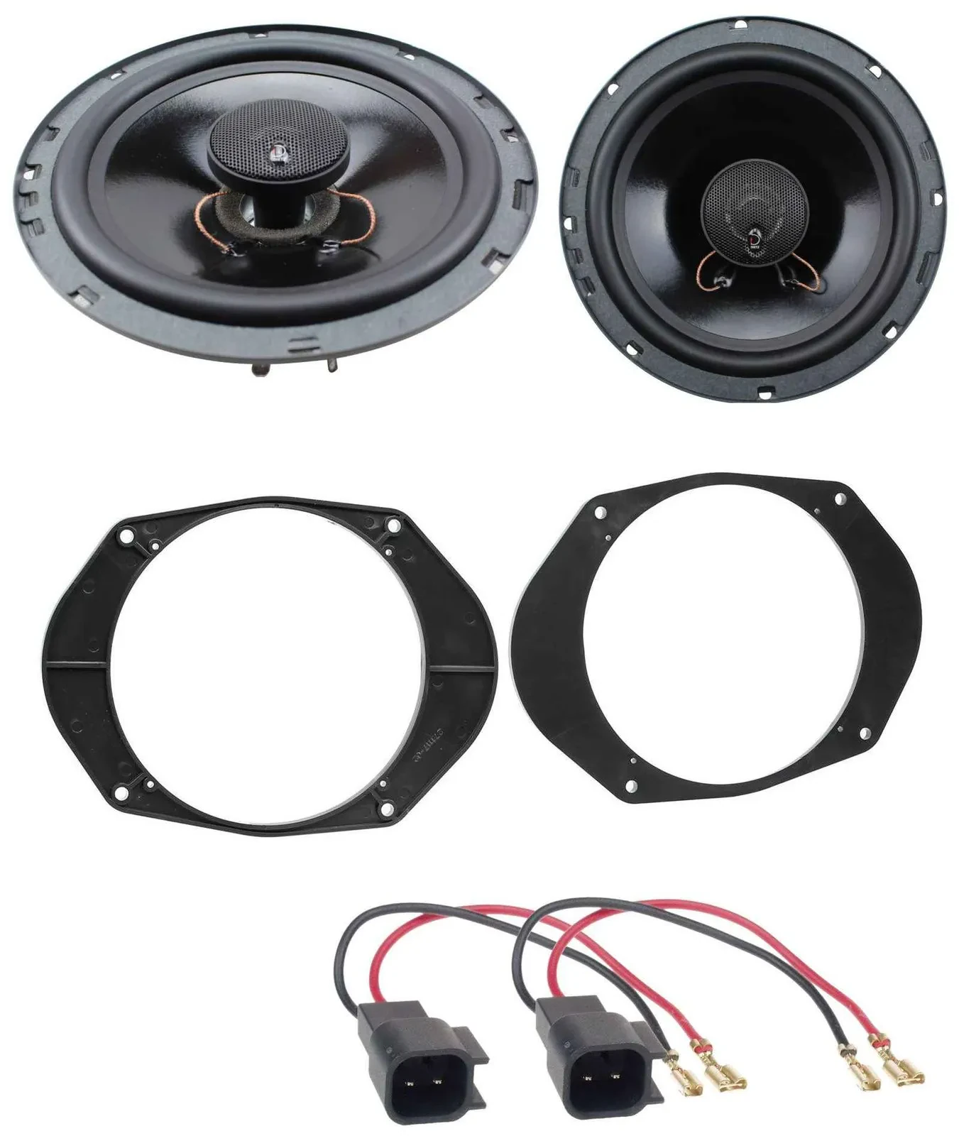 Dietz 135Watt 2-Wege 16,5cm Lautsprecher für Ford Focus Ka Fronttür Heck Auto Bo