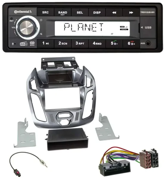Continental USB 1DIN AUX DAB MP3 Autoradio für Ford Connect Transit 12-18 ohne D