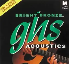 Струны для акустической гитары GHS BB40M 13-56, бронза