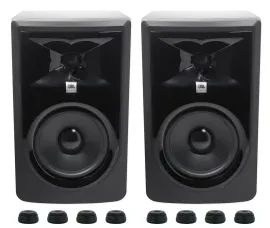 Активный студийный монитор JBL 306PMKII Black с подставками (пара)