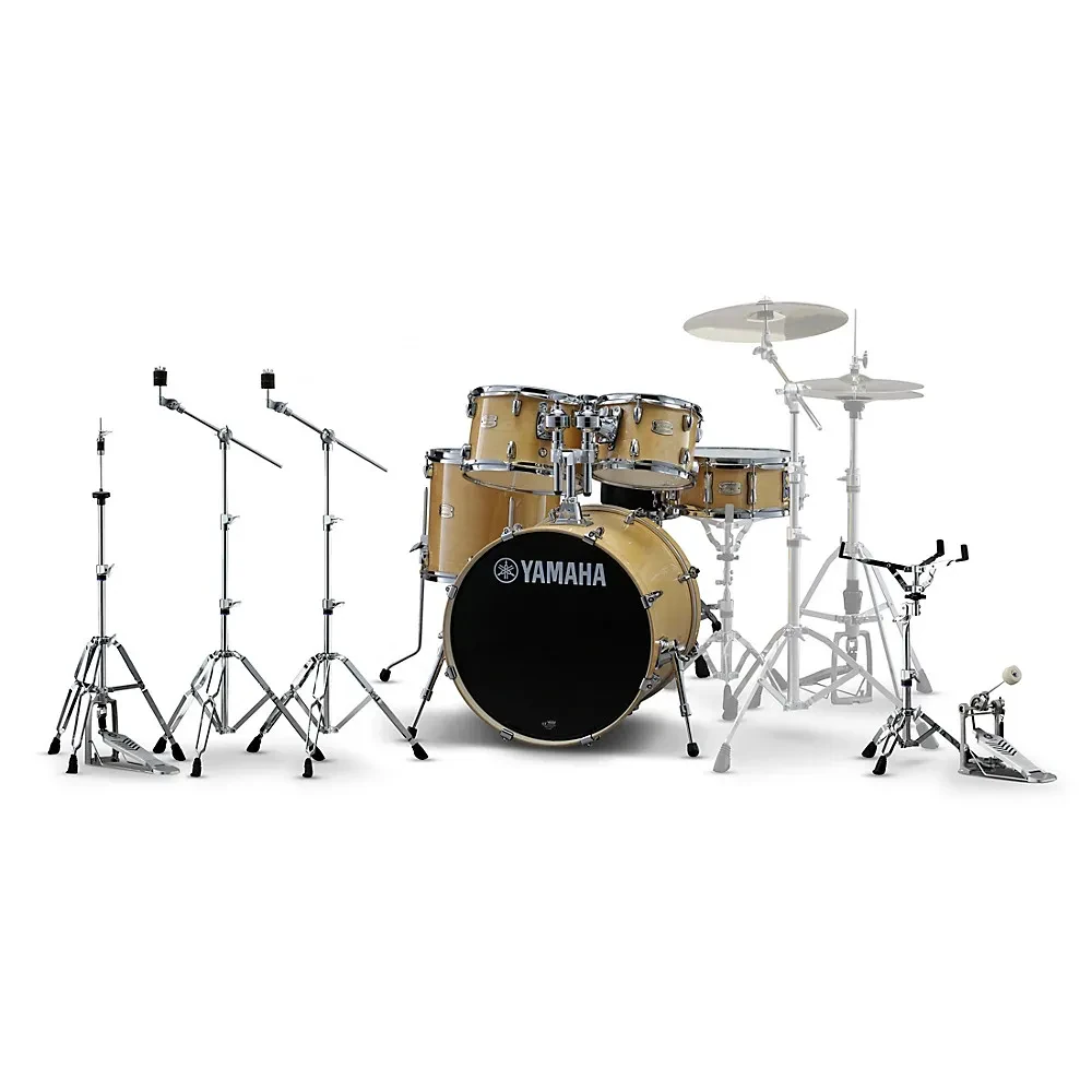 Yamaha Stage Custom Birch 5-Piece Shell Pack Natural w/Double-Braced Hardware Pk