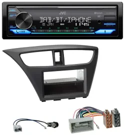 Автомагнитола для Honda Civic (с 2012) JVC Bluetooth, DAB, USB, MP3