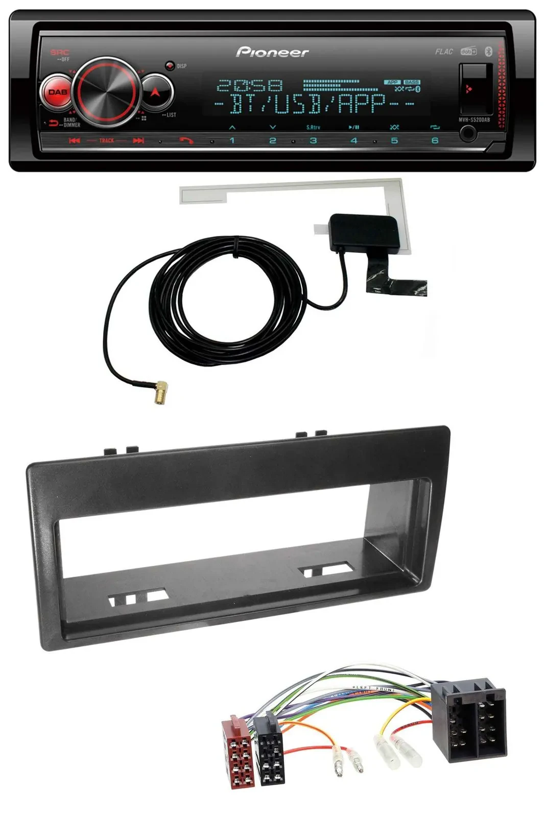 Автомагнитола для Citroen Xantia (1999–2003) Pioneer Bluetooth, DAB, USB, MP3