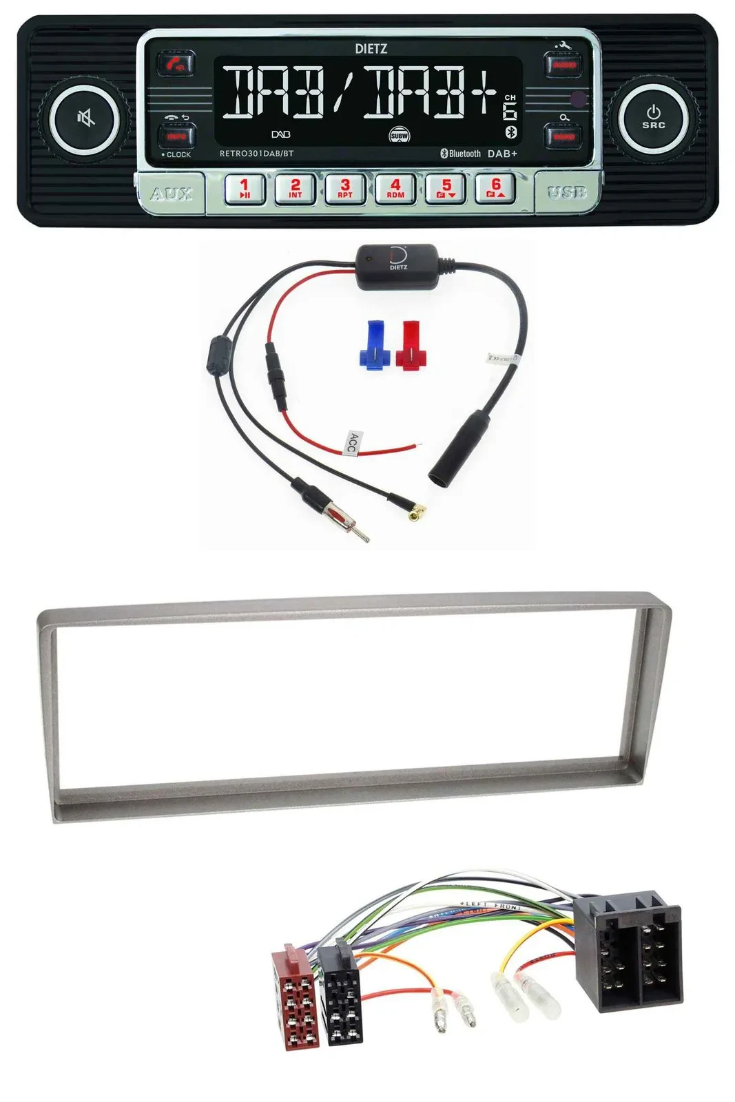 Dietz MP3 DAB Bluetooth USB Autoradio für Alfa Romeo 156 (2003-2005)