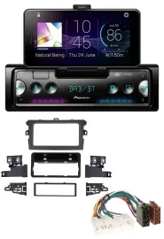 Автомагнитола для Toyota Corolla (2009–2012) Pioneer USB, MP3, Bluetooth, DAB, серебристая