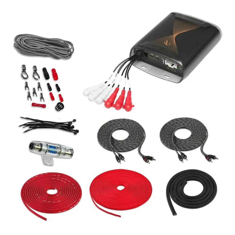 Автомобильный усилитель Infinity DSP4425 4-канальный 100W Class A/B с набором проводов 8 AWG