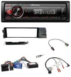 Pioneer MP3 1DIN DAB USB Lenkrad Autoradio für BMW 3er 01-07 E46 schwarz HQ