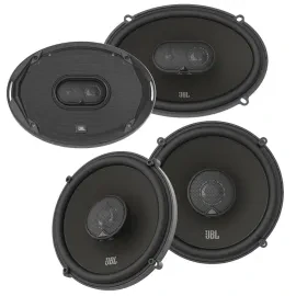 JBL 62F 6.5" Stadium Series 2-way 3-ohm + 6x9" 3-Way 3-Ohm Coaxial Speakers