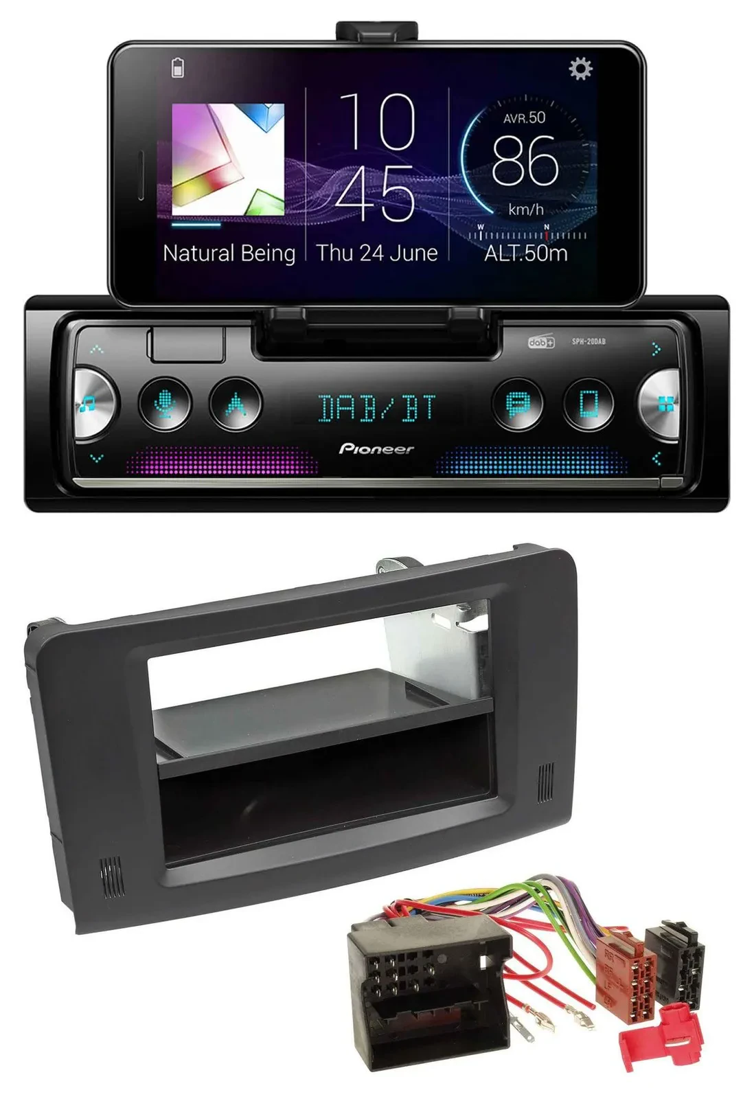 Pioneer USB MP3 Bluetooth DAB Autoradio für Mercedes M-Klasse W164 05-11 Profiva
