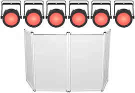 Светодиодный прибор Chauvet DJ COREpar Q60 ILS RGBA COB D-Fi DMX USB с фасадом (6 штук)