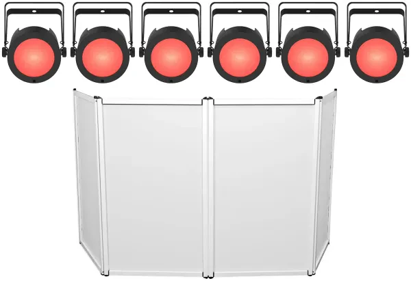 Светодиодный прибор Chauvet DJ COREpar Q60 ILS RGBA COB D-Fi DMX USB с фасадом (6 штук)