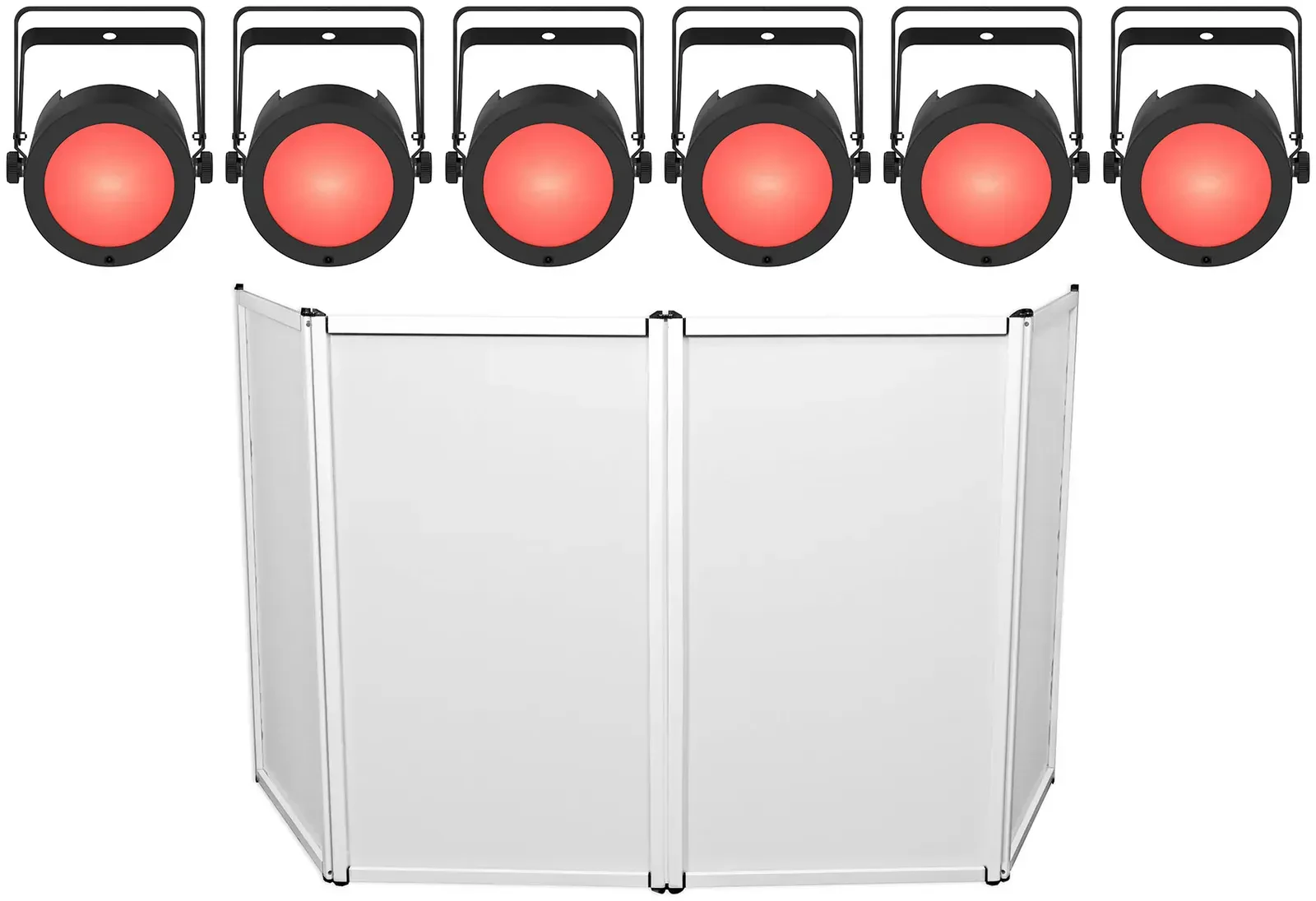 Светодиодный прибор Chauvet DJ COREpar Q60 ILS RGBA COB D-Fi DMX USB с фасадом (6 штук)