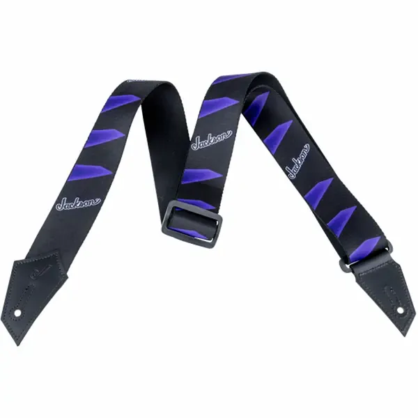 Ремень для гитары Jackson Strap with Headstock Pattern Black/Purple