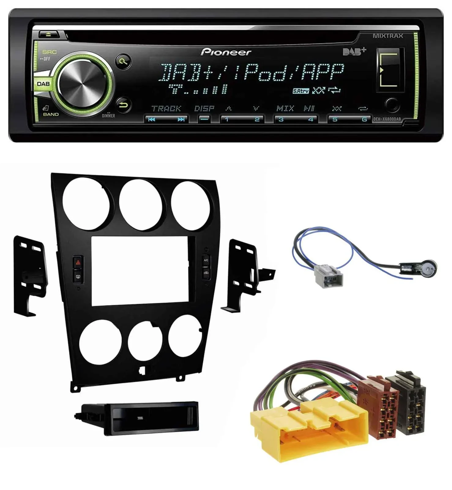 Pioneer DAB USB MP3 AUX CD Autoradio für Mazda 6 (2006-2008)