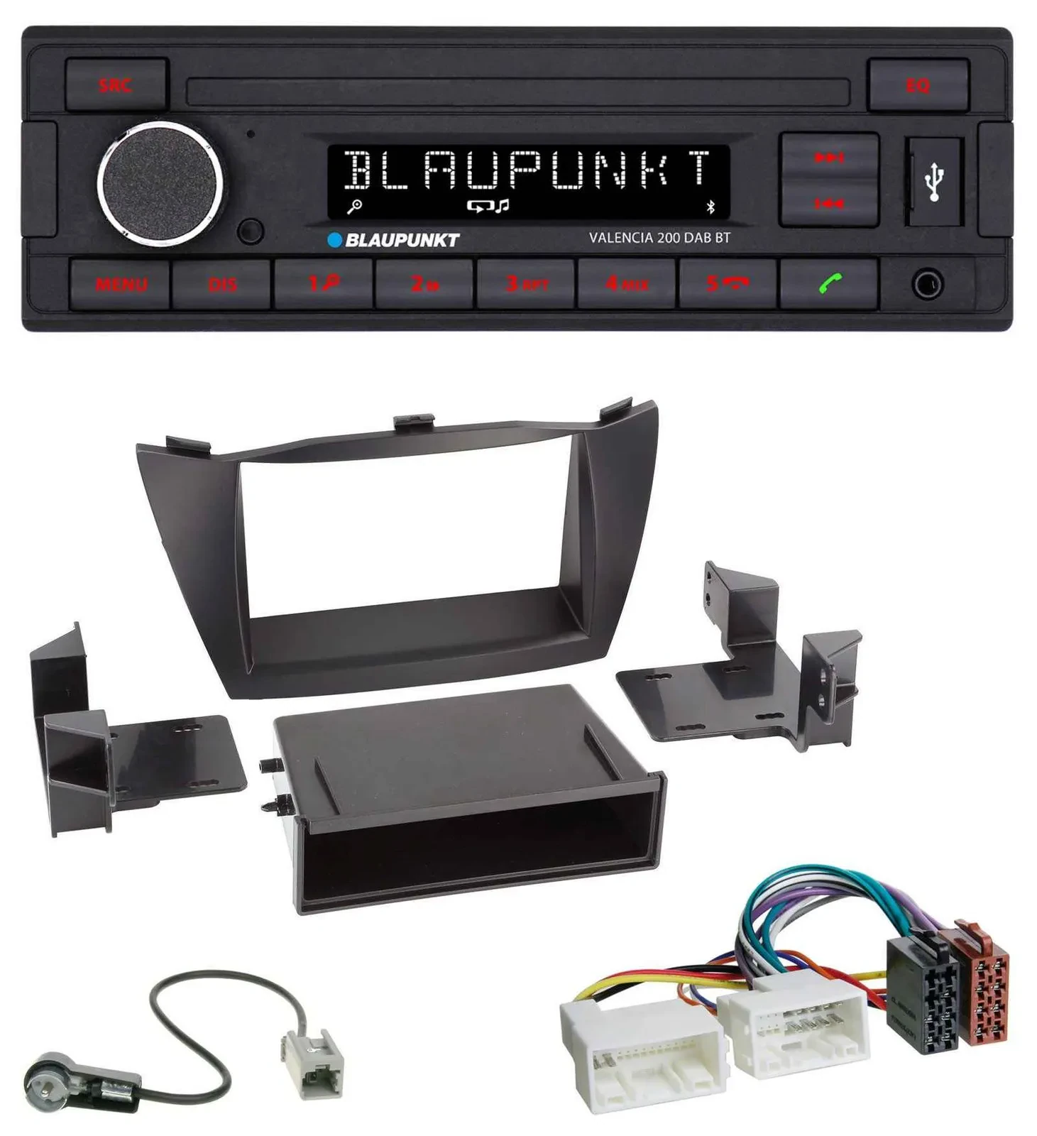 Blaupunkt DAB MP3 Bluetooth USB Autoradio für Hyundai ix35 (LM, 2010-2013)