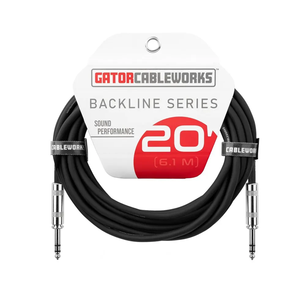 Коммутационный кабель Gator GCWB-BPC-20 Backline Series Balanced Black 6.1 м