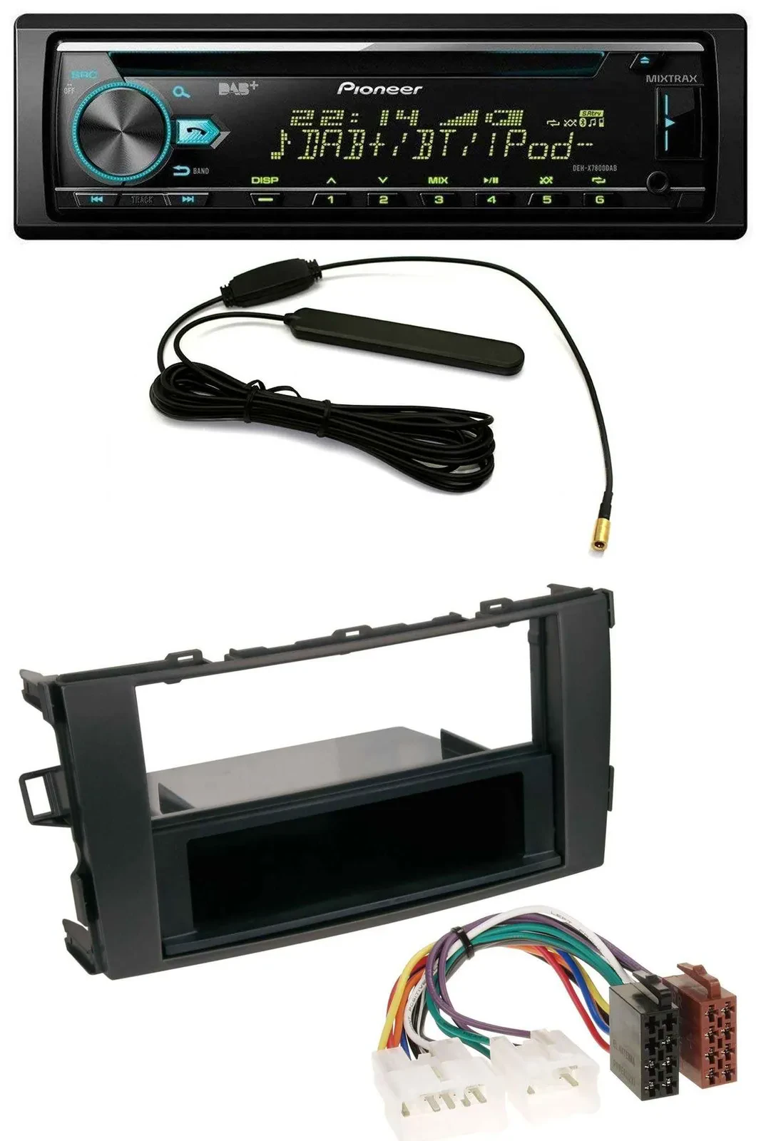 Автомагнитола для Toyota Auris (с 2007) Pioneer CD, MP3, DAB, USB, AUX