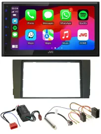 JVC Bluetooth 2DIN MP3 DAB USB Autoradio für Audi A6 01-05 C5 Bose Aktivsystem M