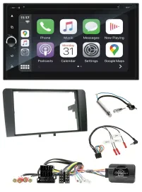 Blaupunkt DAB Lenkrad TMC Bluetooth USB 2DIN Navigation für Audi A3 Symphony ISO