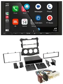 Автомагнитола JBL 2-DIN, DAB, Bluetooth, USB, для Nissan 370Z (с 2010), Coupe/Roadster