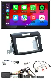 JVC Bluetooth 2DIN Lenkrad DAB USB Autoradio für Honda CR-V FR5/FR6 ab 2013 schw