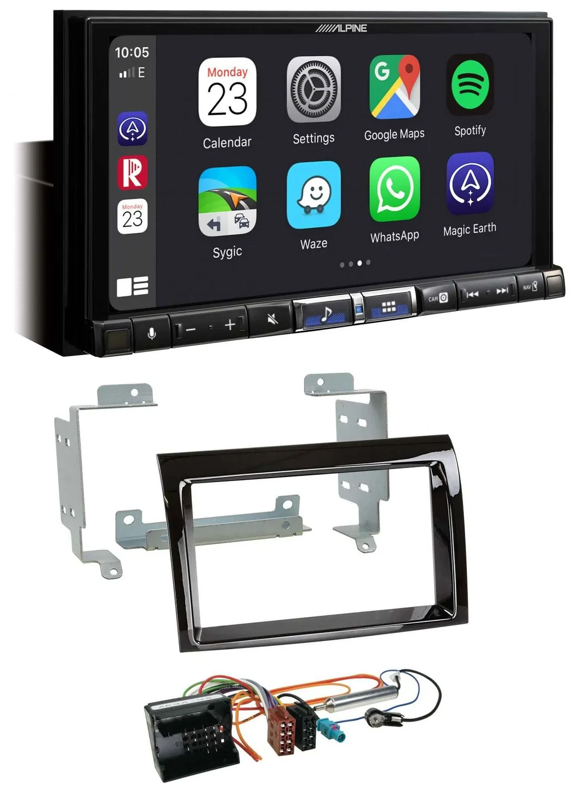 Alpine 2DIN DAB USB MP3 Bluetooth Autoradio für Citroen Jumper 2006-2011 Piano