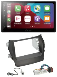 Pioneer USB MP3 DAB 2DIN Bluetooth Autoradio für Hyundai Santa Fe ab 12 ohne Nav
