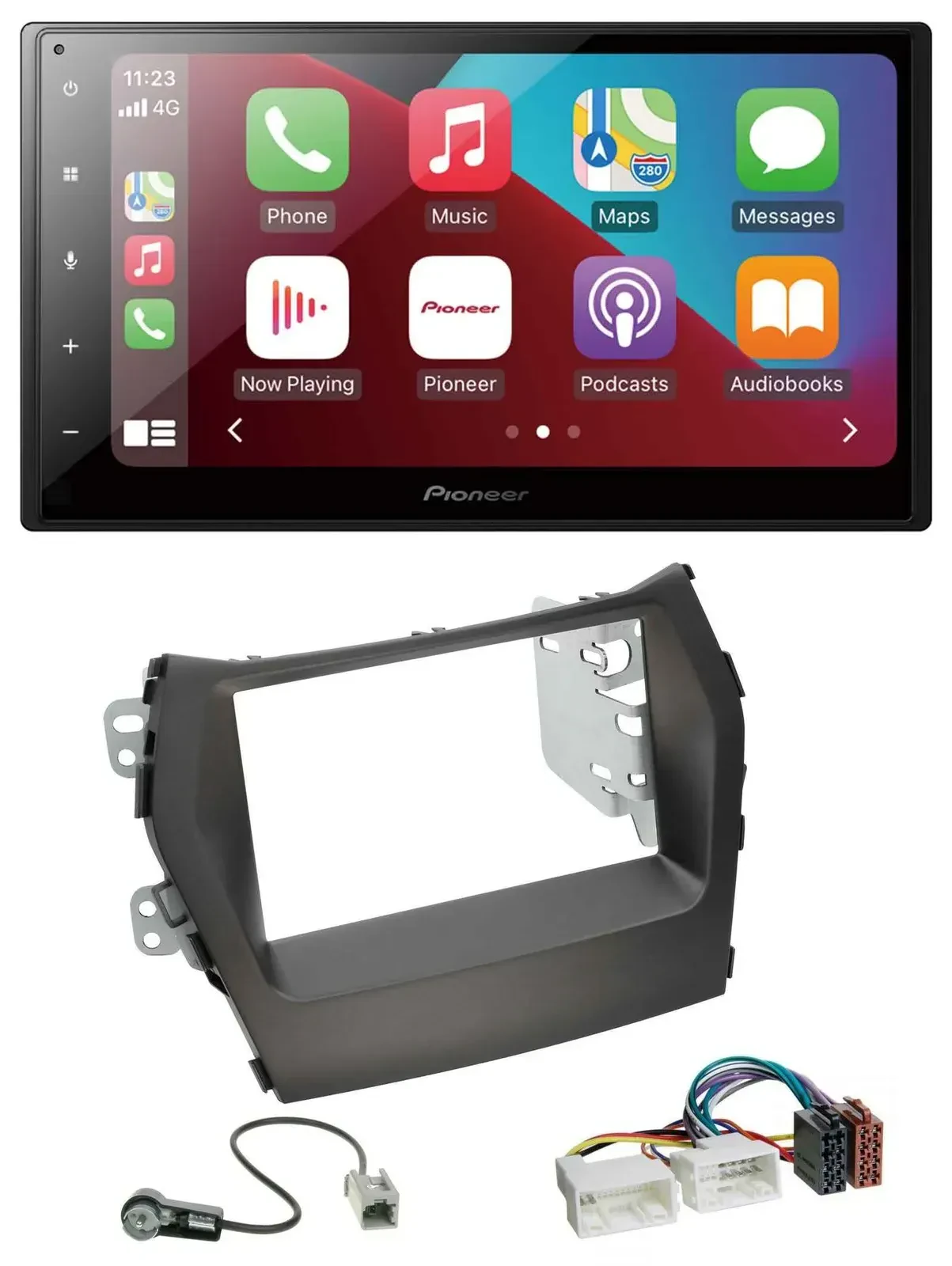 Автомагнитола для Hyundai Santa Fe (с 2012, без навигации) Pioneer 2-DIN, USB, MP3, DAB, Bluetooth