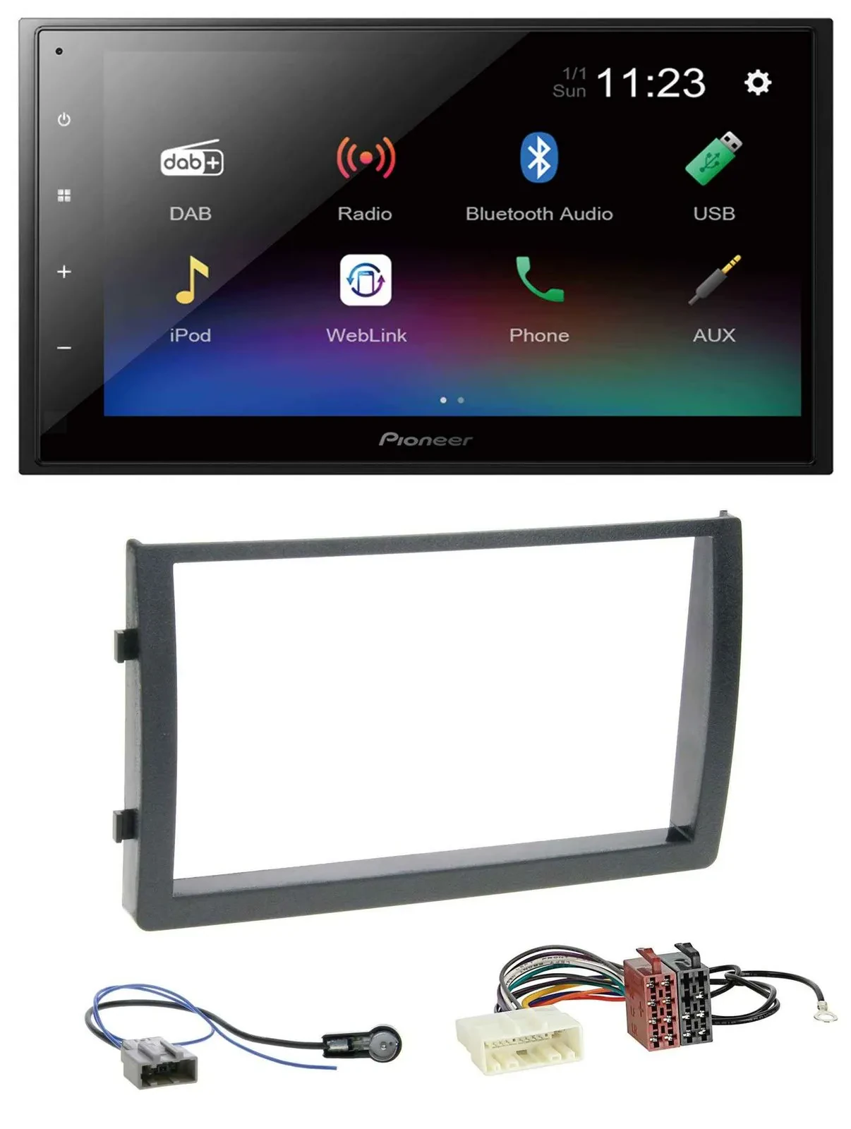 Pioneer USB Bluetooth DAB 2DIN MP3 Autoradio für Nissan Altima L31 2005-2006