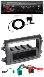 Pioneer 1DIN USB DAB MP3 AUX Autoradio für Fiat Ducato (Serie 8, ab 2021)