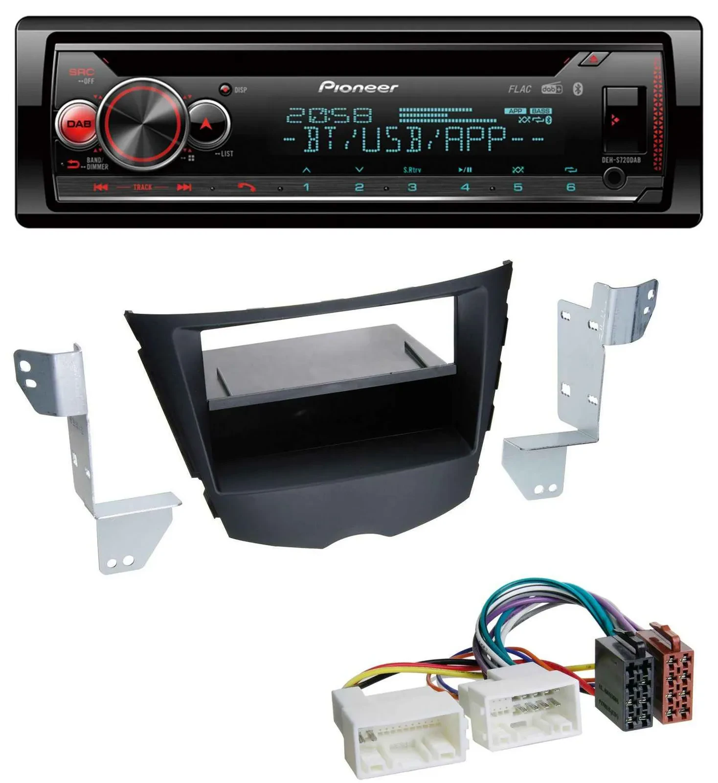 Pioneer MP3 DAB CD Bluetooth USB Autoradio für Hyundai Veloster (ab 2011)