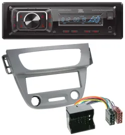 JBL SD AUX MP3 USB Bluetooth Autoradio für Renault Megane 3 Quadlock 09-14 grau