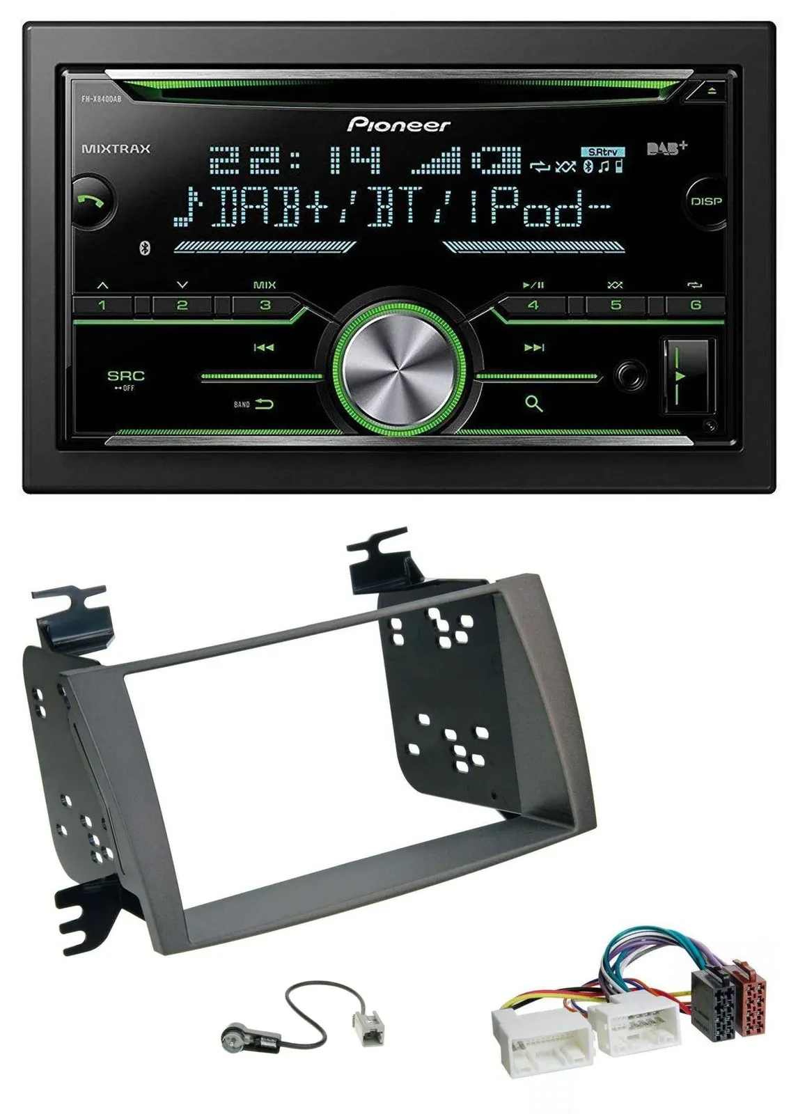 Автомагнитола для Hyundai Sonata Pioneer 2DIN, Bluetooth, DAB, USB, CD