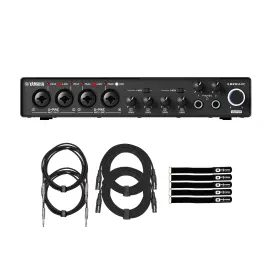 Yamaha Pro Audio URX44C 6-in/4-out Interface with Cables Package