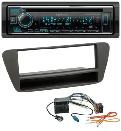 Kenwood MP3 Bluetooth DAB USB CD Autoradio für Audi Q3 (8U, 2011-2018)