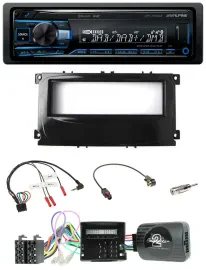 Alpine USB Bluetooth DAB Lenkrad Autoradio für Ford Galaxy Focus C-Max Can ab 20
