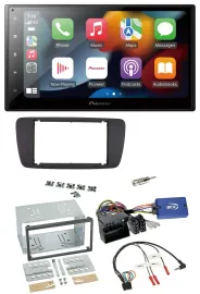 Автомагнитола Pioneer 2DIN, DAB, Bluetooth, USB, поддержка управления с руля, для Seat Ibiza (с 2008)