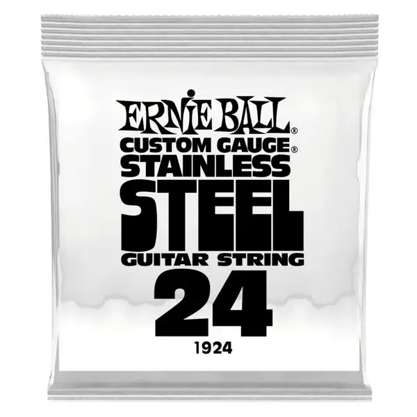 Струна для электрогитары Ernie Ball P01924 Stainless Steel, сталь, калибр 24