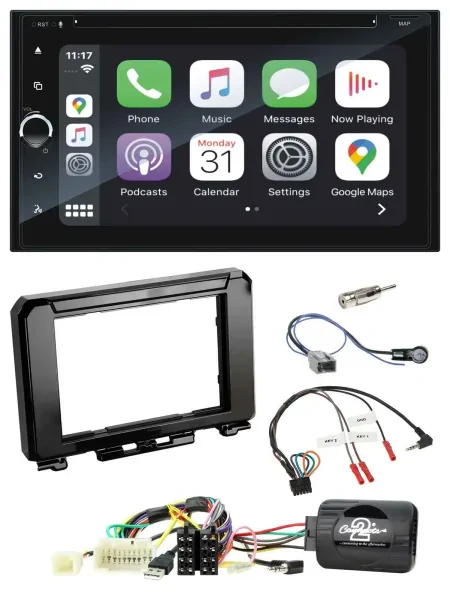 Blaupunkt USB DAB Bluetooth 2DIN TMC Lenkrad Navigation für Suzuki Jimmny GJ ab