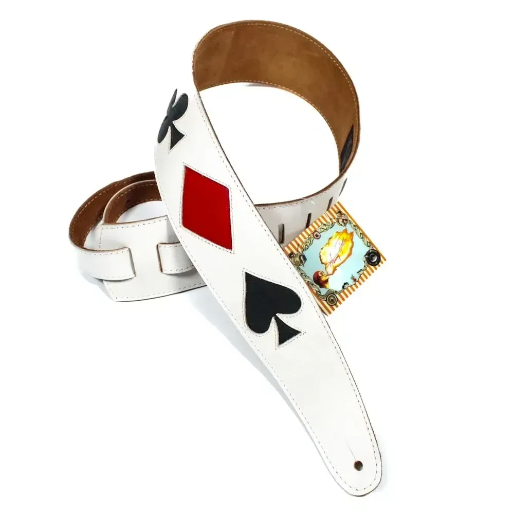 Ремень для гитары Henry Heller HPCRD-BON Deluxe Leather Bone White