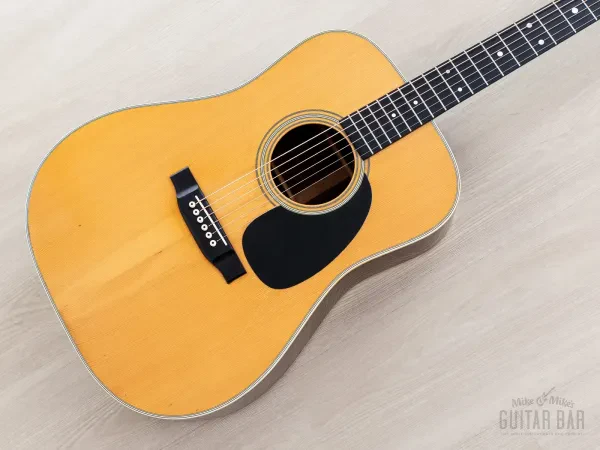 1980 Martin D-28 Vintage Dreadnought Acoustic Guitar, Crack-Free w/ Case