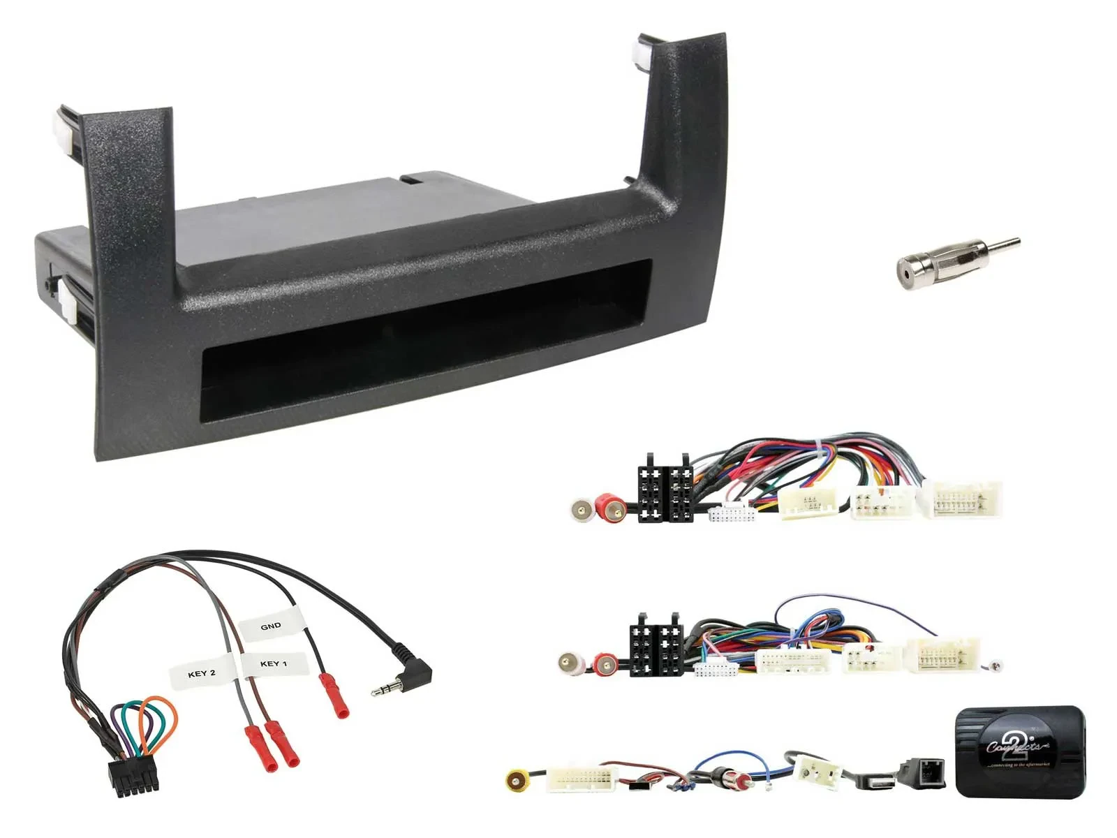 Einbauset Lenkradadapter DIN Autoradio für Toyota Prius 2004-09 Aktivsystem