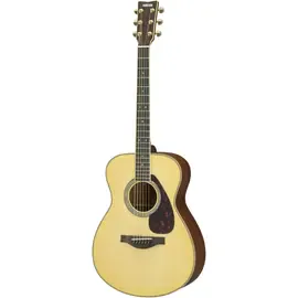 Электроакустическая гитара Yamaha LS16MHB All Solid Wood Acoustic-Electric Guitar, Natural w/ Hard Bag