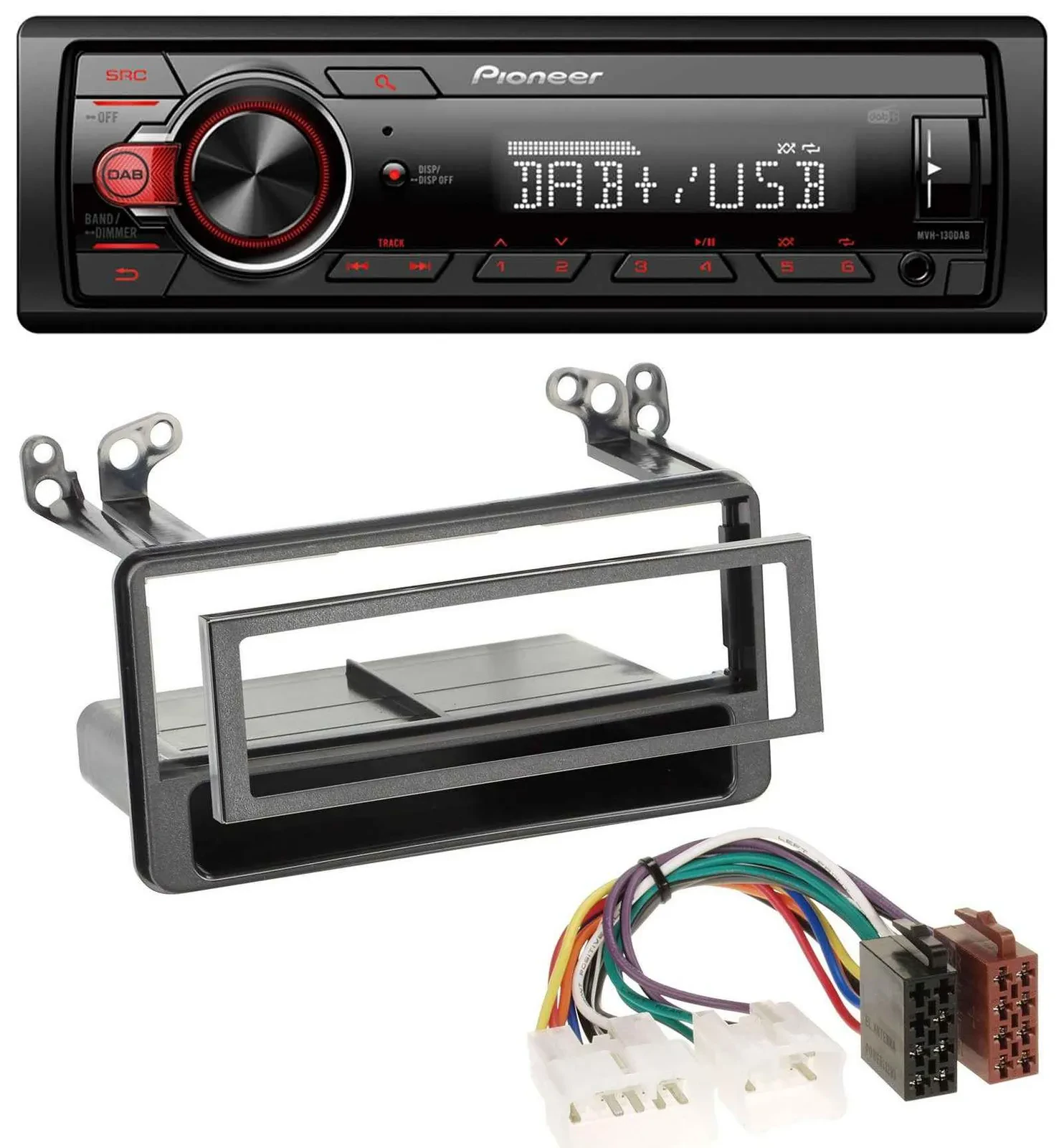 Pioneer MP3 1DIN DAB USB AUX Autoradio für Toyota Avensis, Verso, Celica
